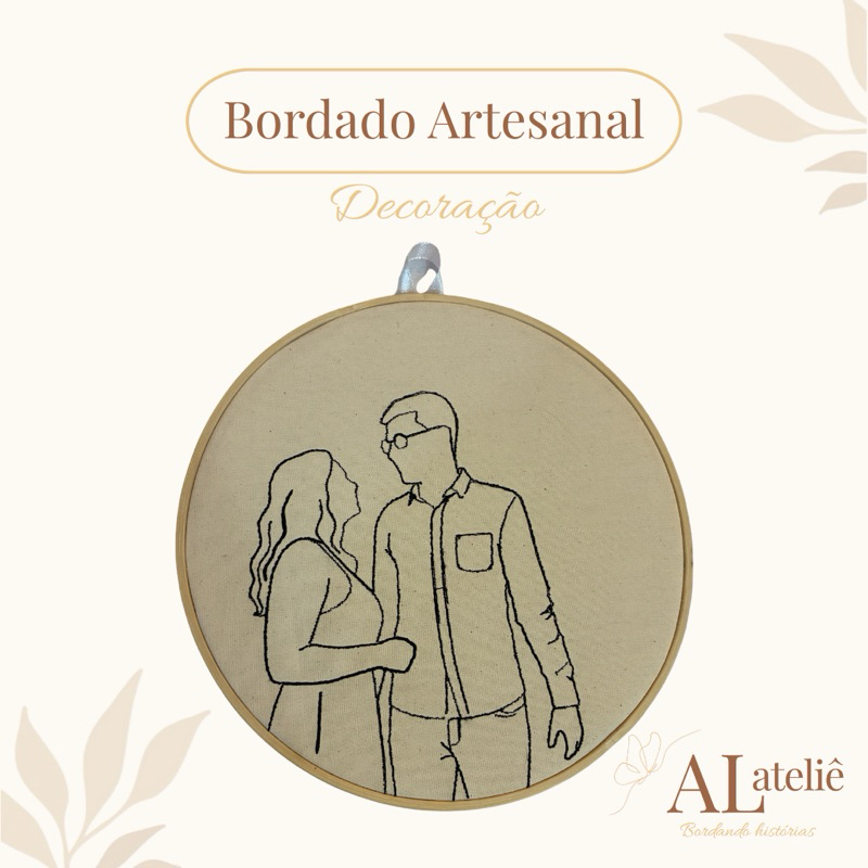 Bordado Personalizado Quadro Foto Bordada Bastidor Bordado Com Sua Foto Quadro Personalizado Bordado