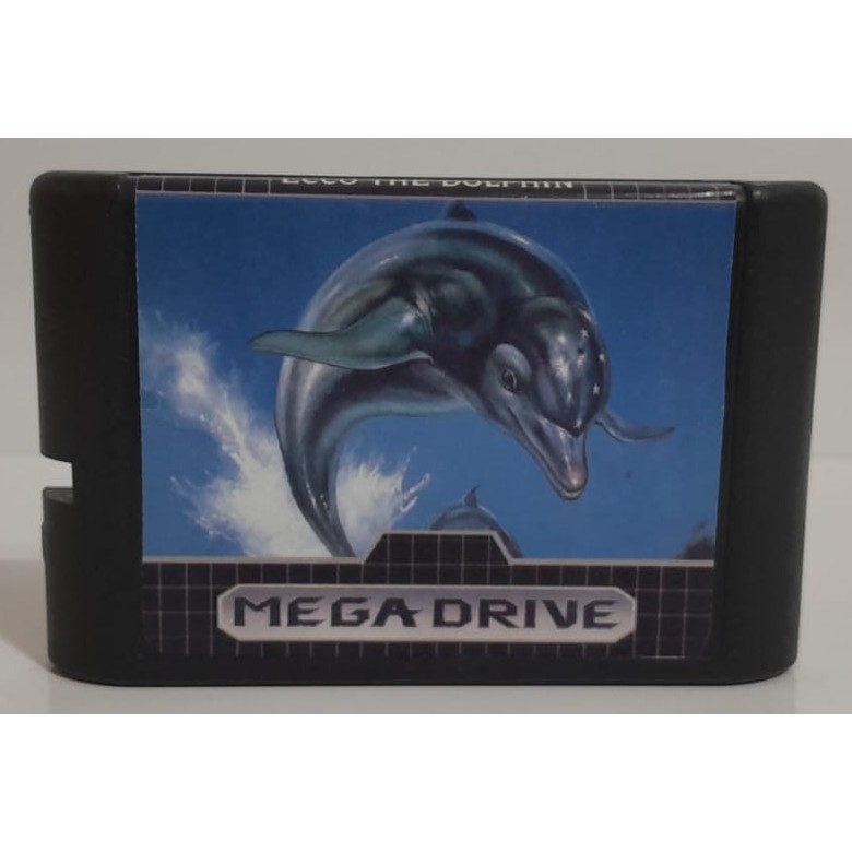 Cartucho Ecco The Dolphin Sega Mega Drive Versão Paralela Jogo de Aventura Retrogaming