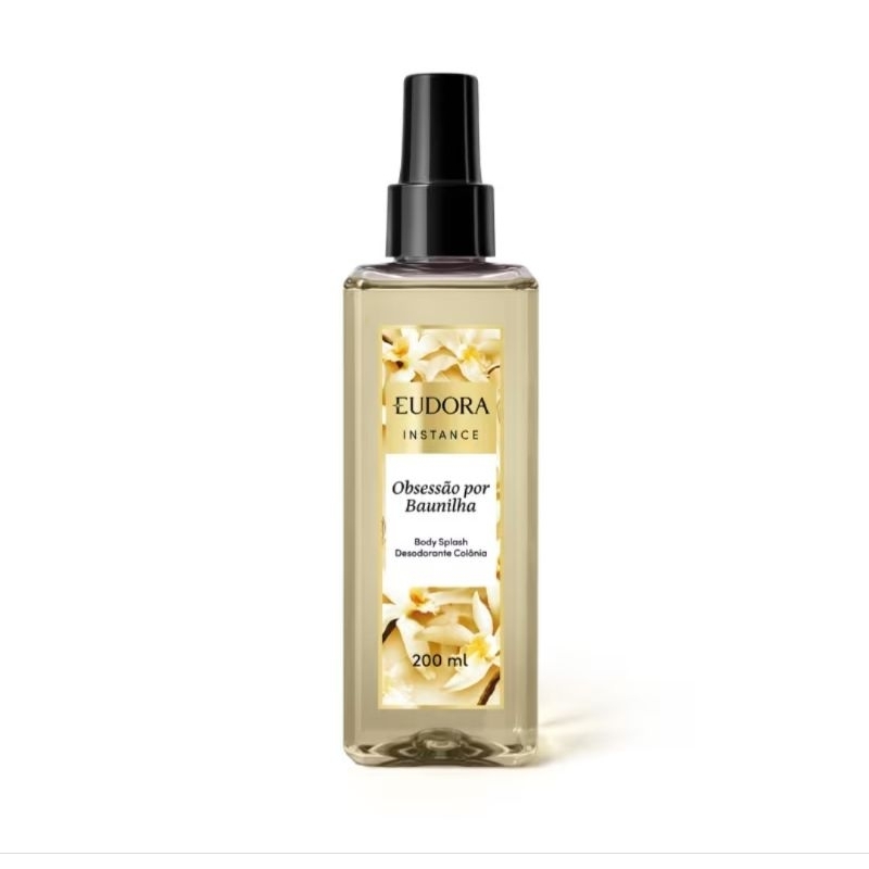 Body Splash Desodorante Colônia Obsessão por Baunilha 200ml