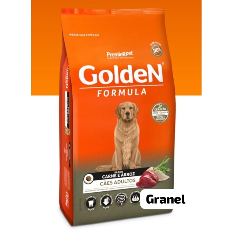 Ração Cachorro Golden Carne Adulto Granel 2kg