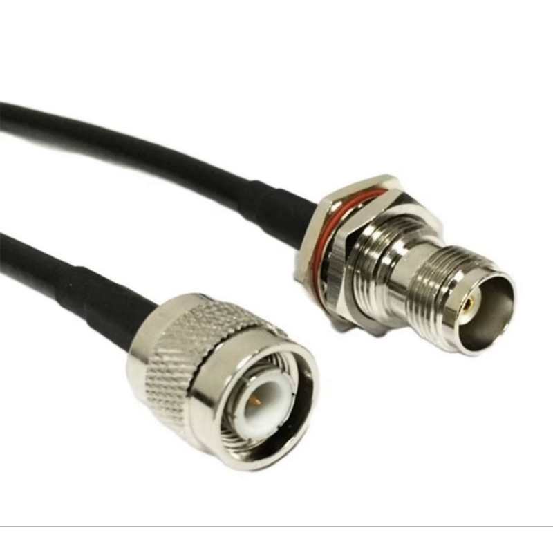 Cabo Adaptador Tnc Fêmea / Tnc Macho Rg58 P/ Telefone Rural