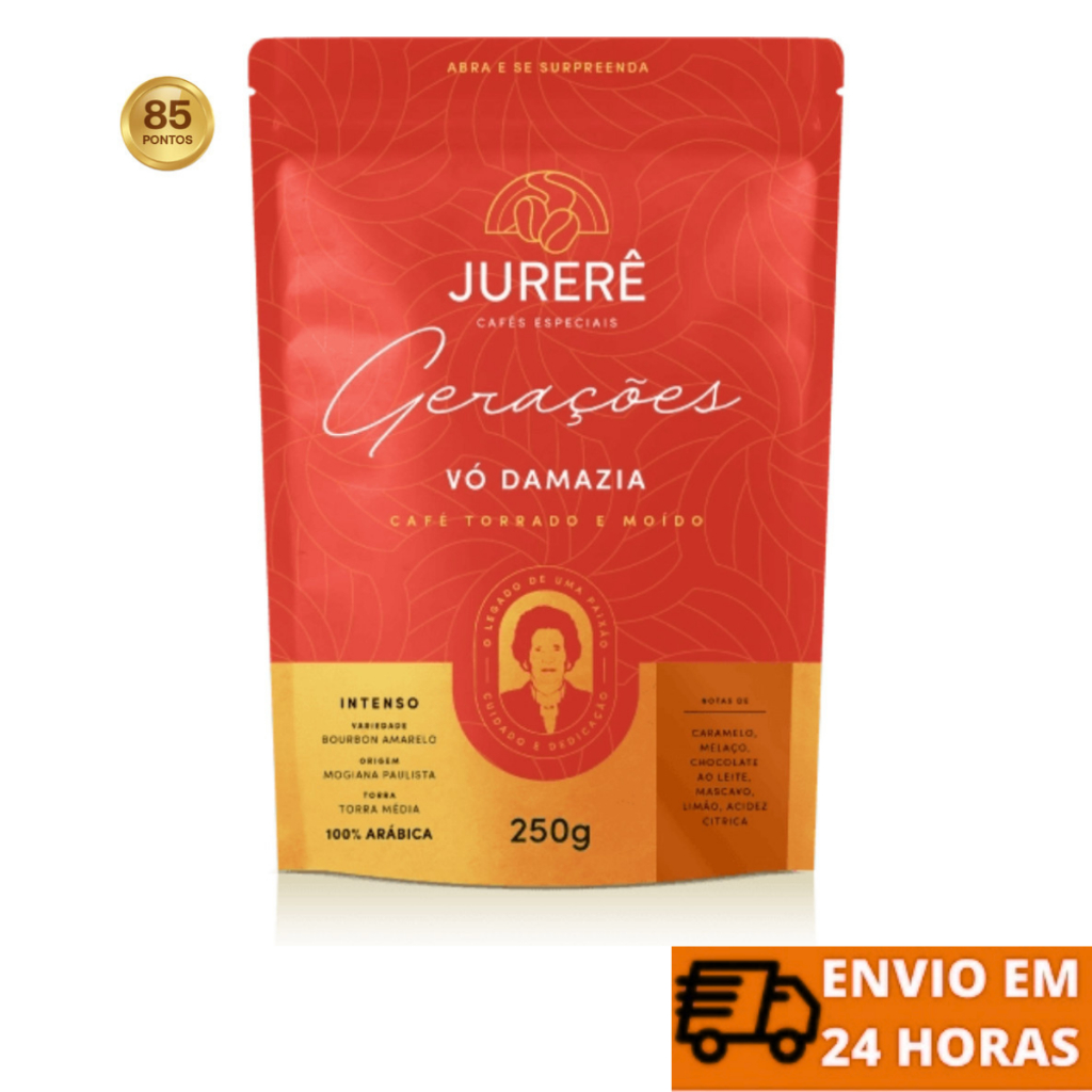 Jurerê Café Café Torrado E Moído Com Aromas De Caramelo, Chocolate e Limão 250gr