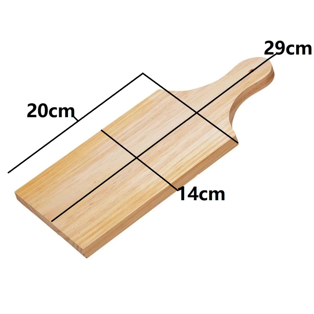 Tábua de Madeira Churrasco Legumes Cozinha 14x29cm - MAD LAR