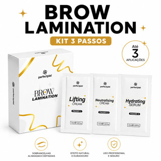 Kit Brow Lamination PerfectPiel 3 Passos Alinhamento De Sobrancelhas Profissional