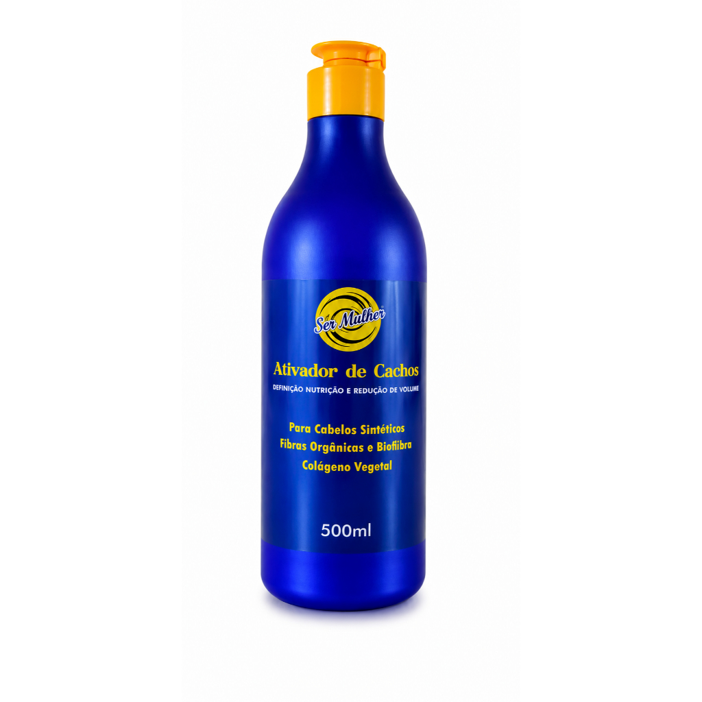 Creme Ativador de cachos 500ML Sintéticos, Orgânicos e Bio fibra - Ser mulher