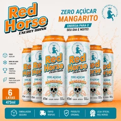 Red Horse Zero Açúcar Mangarito 473ml Pack 6 12 24 Latas Energético