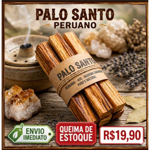 Palo Santo  Incenso peru 100% Natural Vegano  Limpeza energética Madeira Sagrada/ Pau Santo Legítimo
