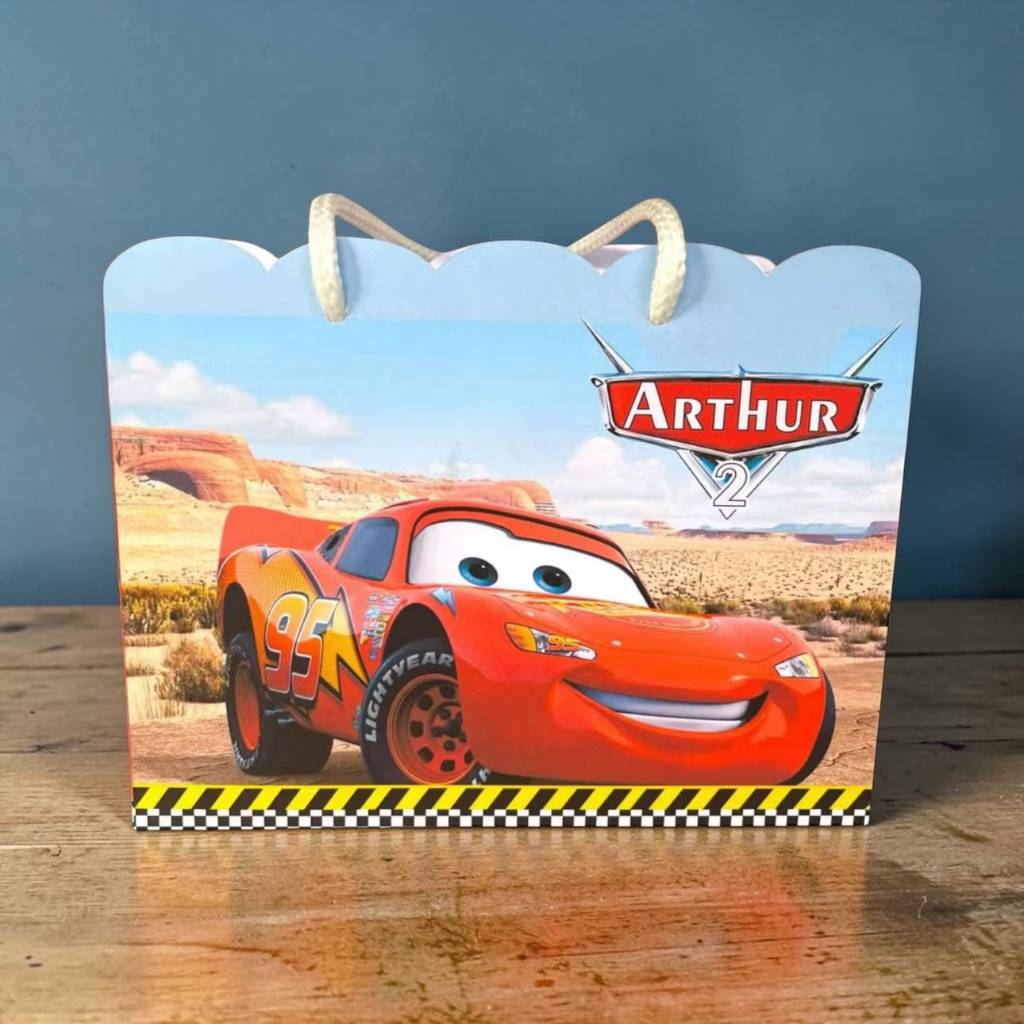 Sacolinha Carros Relâmpago Personalizado l Sacolinha l Lembrancinha l Mimos l Aniversário Pegue e Monte