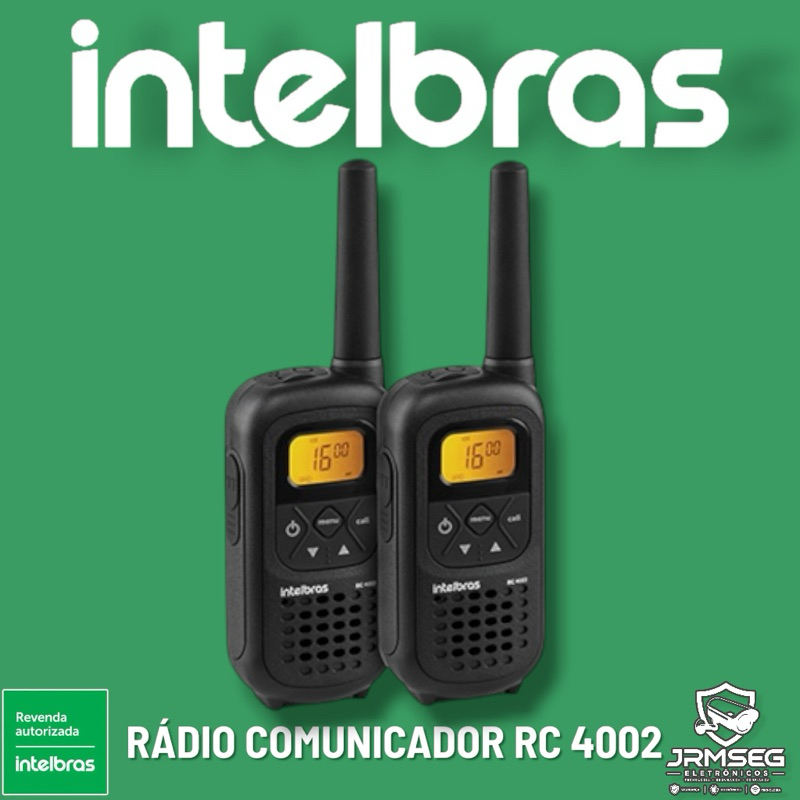 Kit 2 RC 4002 Rádio Comunicador  Intelbras