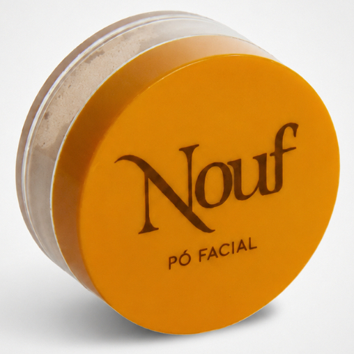 Pó Solto Facial Mini Nouf 7g Blindado Resistente Água Suor Efeito Matte Translúcido Maquiagem