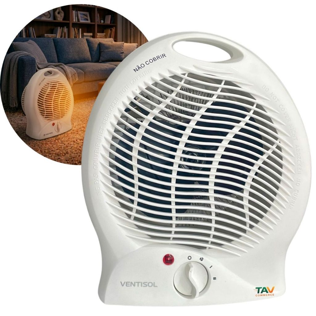 Aquecedor Elétrico Ventisol Portátil Premium Econômico Doméstico Esquenta Rápido 220v