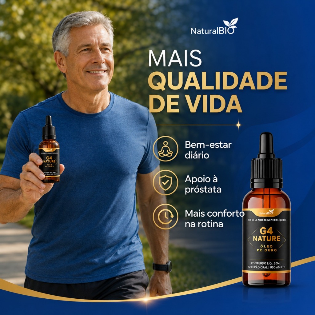 G4 Nature Óleo de Ouro | NaturalBIO – Premium para o seu bem-estar