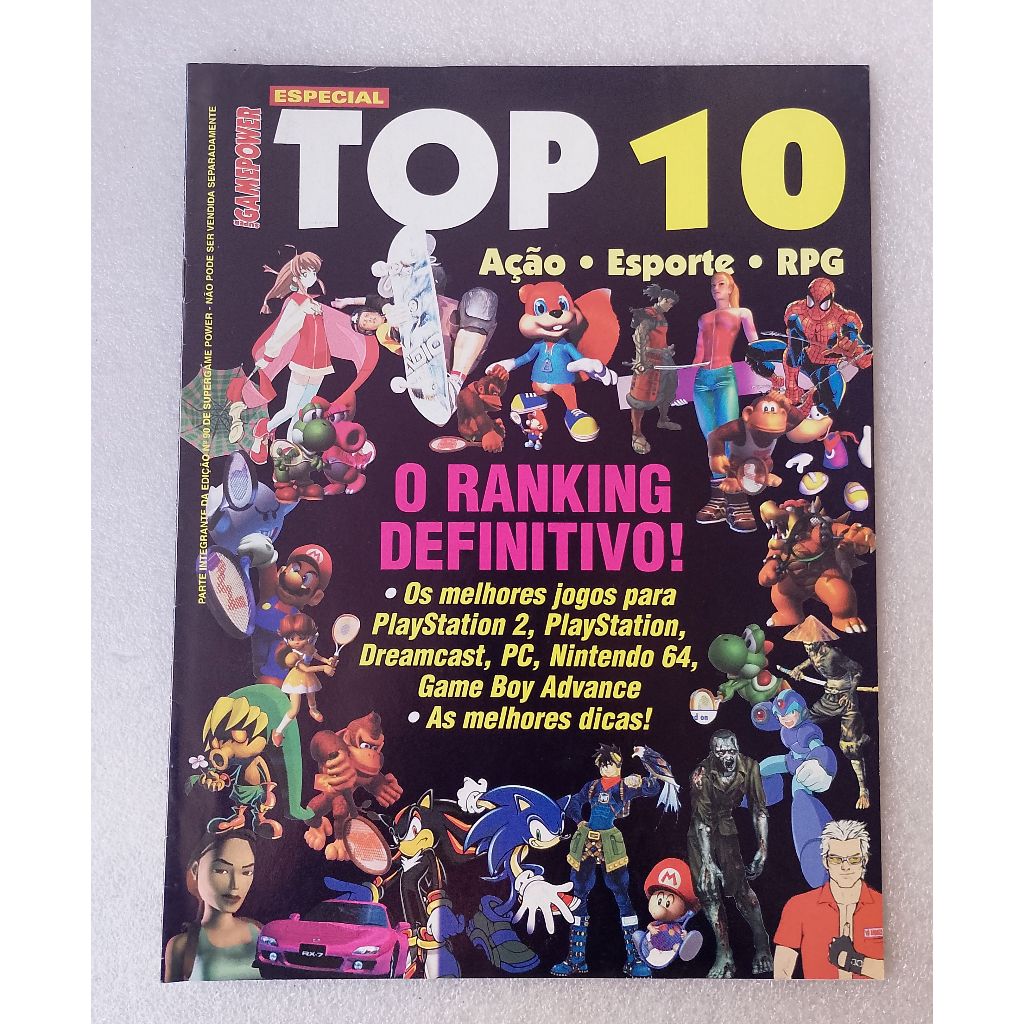 Revista Top 10 - Suplemento da Super Game Power N° 90 - Original - Usada