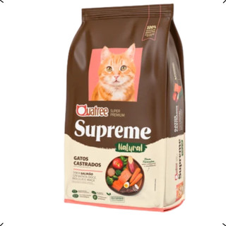 RAÇÃO QUATREE SUPREME GATO CASTRADO SALMÃO 10KG