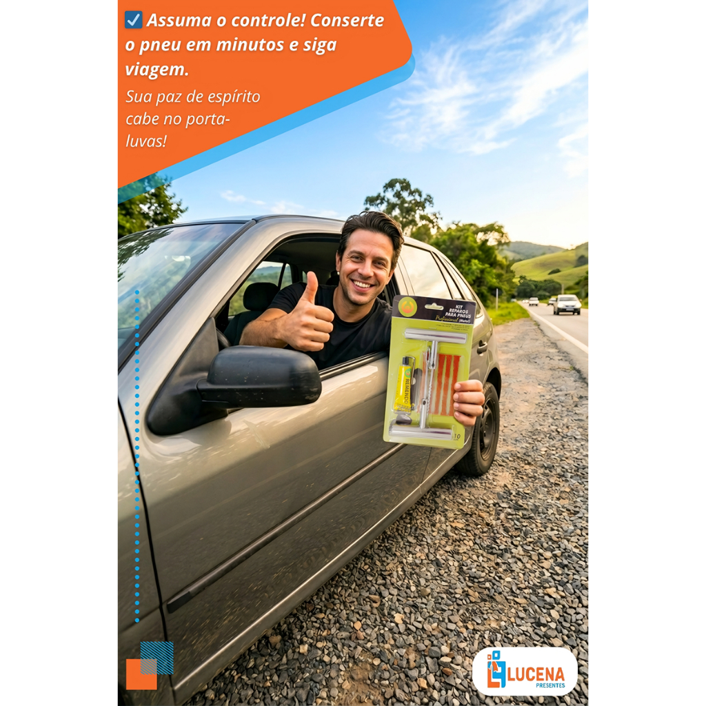 Reparo de Pneu Remendo Frio Sem Câmara Jogo Refil Macarrao Carro Caminhão Carros Motos Escariador