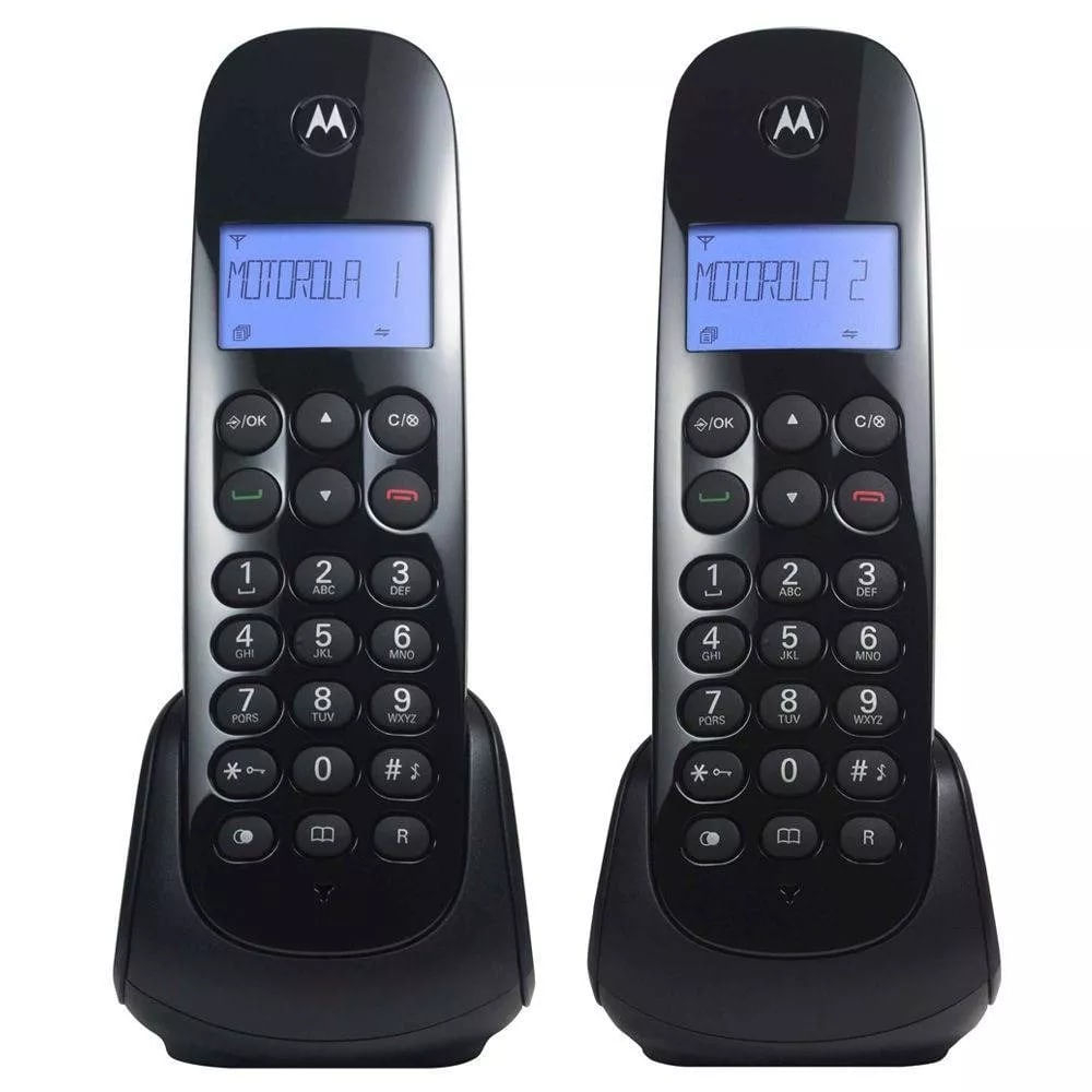 Telefone sem Fio Motorola MOTO700 MRD2 com Ramal Preto
