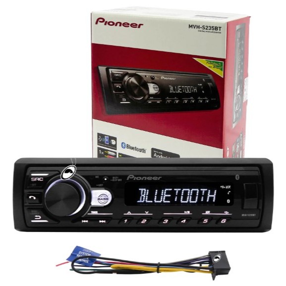 Rádio Automotivo Pioneer Mvh-s235bt Automotivo USB Bluetooth 4 Canais.