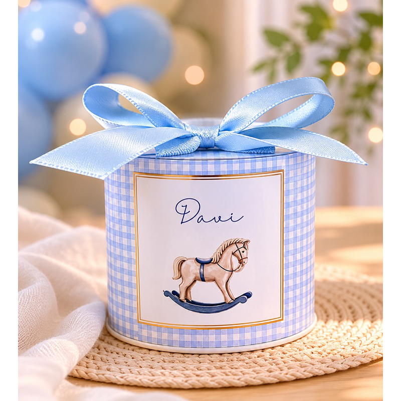 Kit tubolatas personalizadas CAVALINHO - Lembrancinha maternidade | aniversário | chá de bebê - tamanho 5x6 vários temas