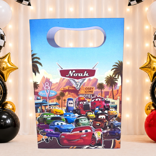 SACOLINHA PERSONALIZADA PARA LEMBRANCINHAS CARROS DISNEY RELÂMPAGO MCQUEEN | SACOLA PERSONALIZADA | SACOLA SURPRESA