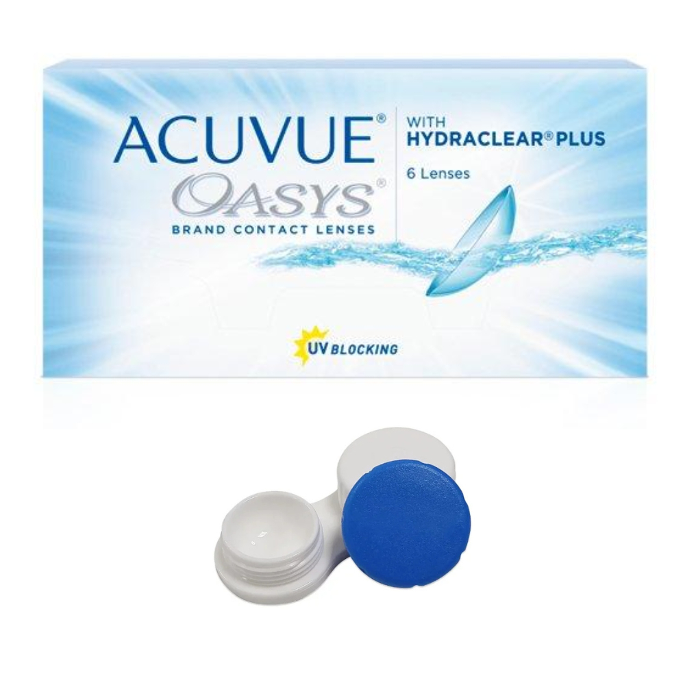 Lentes de Contato Acuvue Oasys Hydraclear Plus - Miopia e Hipermetropia