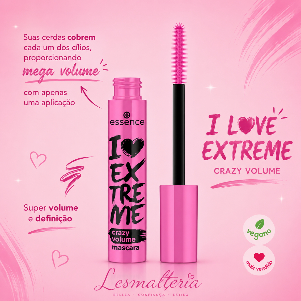 ￼Máscara De Cílios I Love Extreme Crazy Volume Essence-ESH