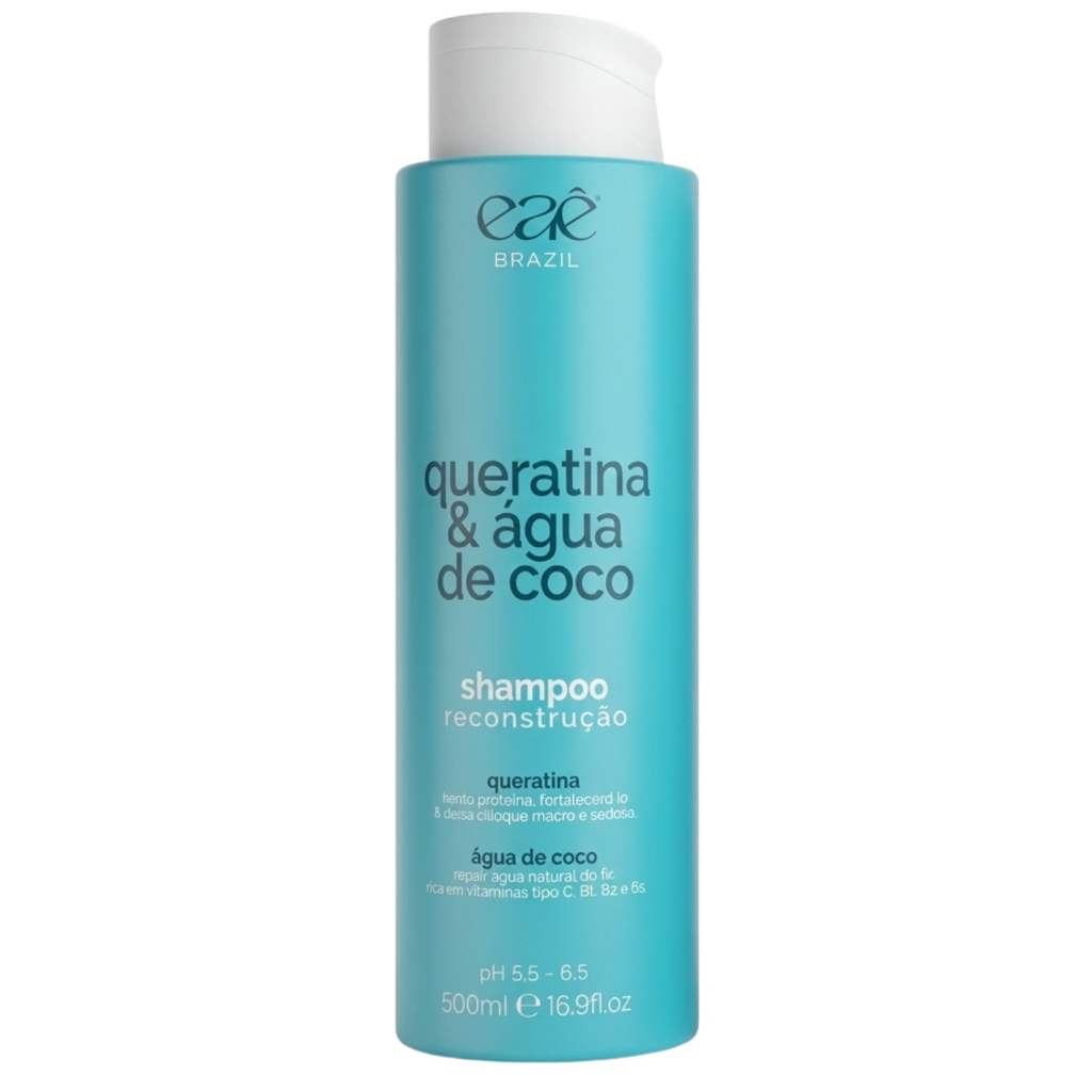 Shampoo Queratina E Água De Coco Reconstrução Intensa 500ml