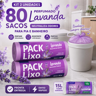 "Sacos de Lixo Perfumados: 50% OFF! 💜"