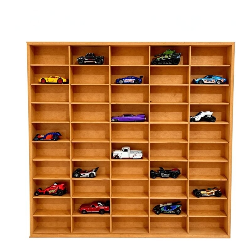 Estante Hot Wheels Capacidade 50 Carrinhos MDF  Organizador Quadro