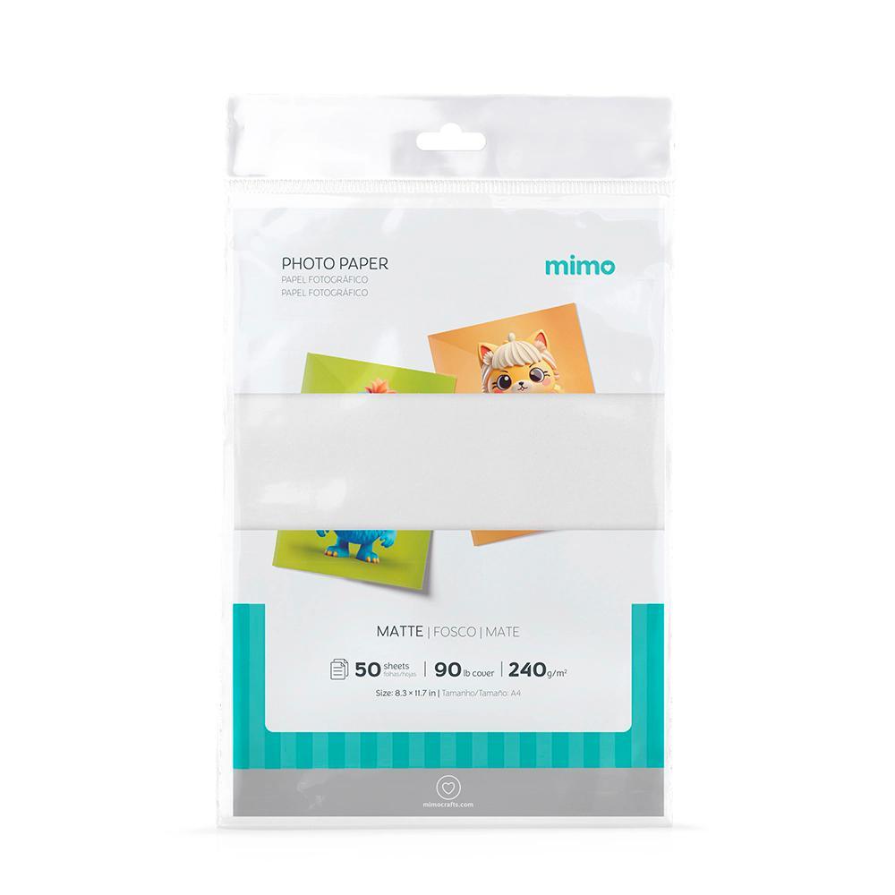 Papel Fotográfico Fosco Mimo - 240 gr - A4 - 50 unds