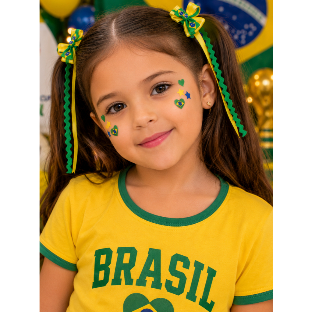 Maquiagem Adesiva do BRASIL - COPA DO MUNDO - LEIA A DESCRIÇÃO