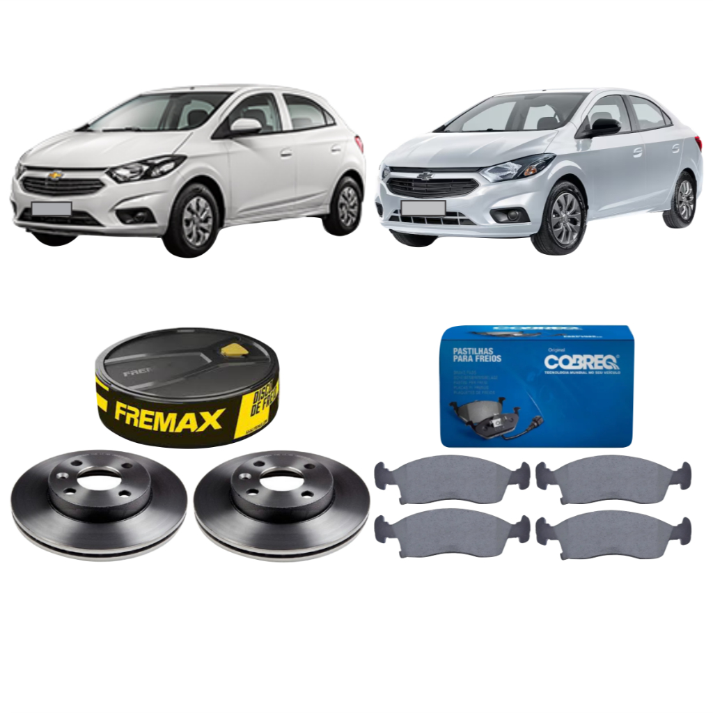 Kit Disco Dianteiro + Pastilha De Freio Joy Plus 1.0 2019 A 2023 Fremax Cobreq