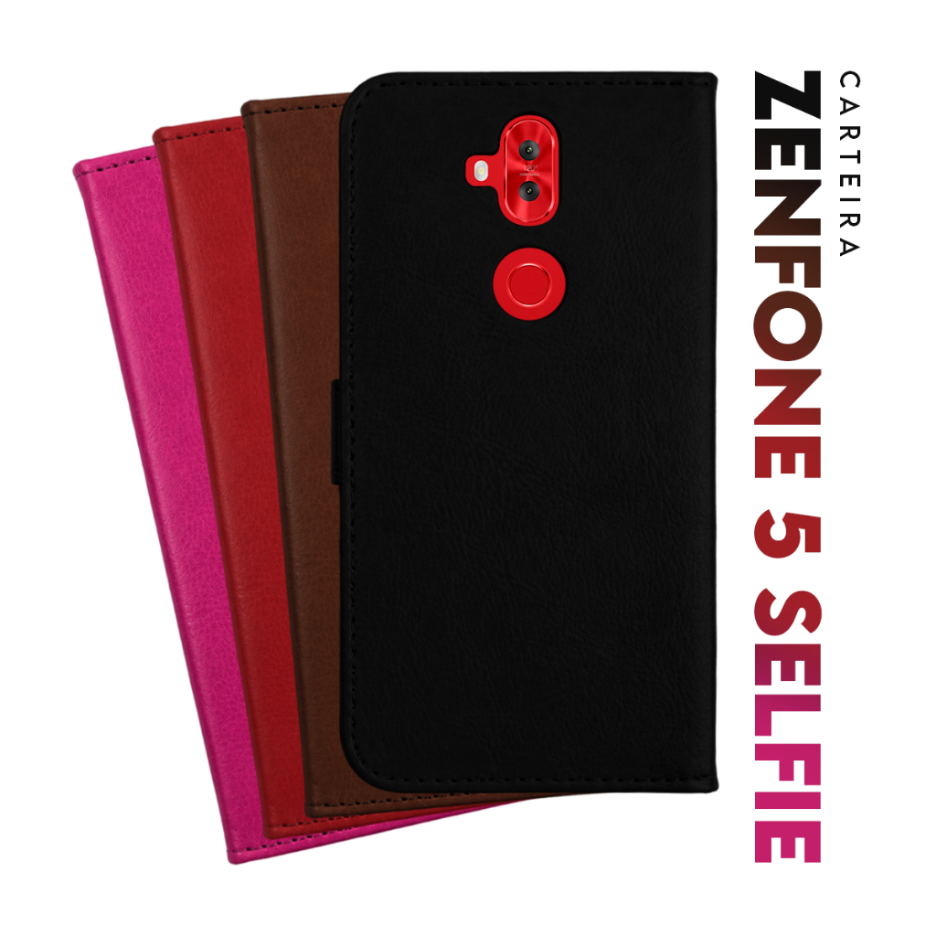 Capa Capinha Flip Carteira PRETA Asus Zenfone 5 Selfie  Zc600kl (Tela 6.0)