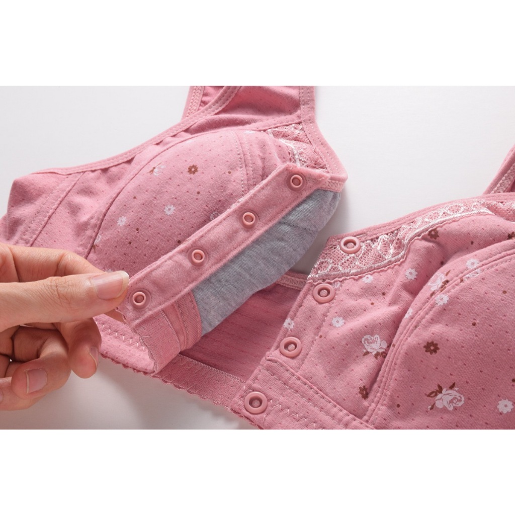 Detalhes do 40-50 Tamanho popular Mais Colete De Meia-Idade E De Mães Idosas Estilo Frontal Fivela , Algodão Puro Sem Anel De
