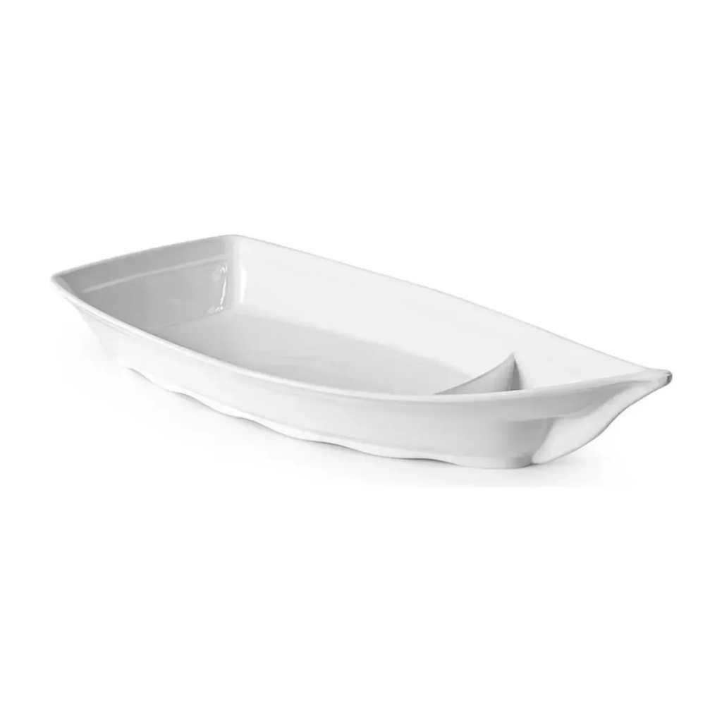 Barco Sushi e Açaí Gigante Melamina 58cm - Branco
