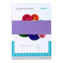 Papel Color Pop Roxo Mirtilo Mimo - A4 - 180 gr - 25 unds