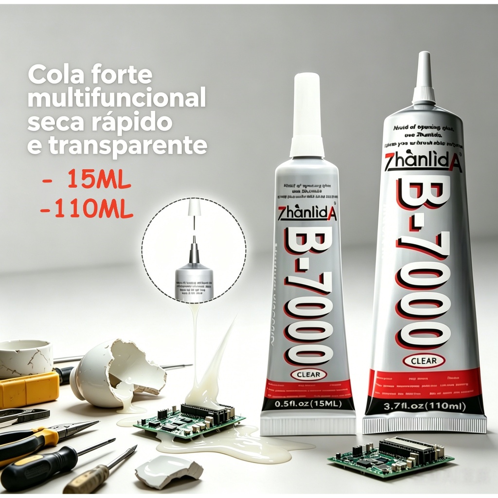 Cola Multiuso Manutenção Reparo Celular Zhanlida 15ml/110ML B7000
