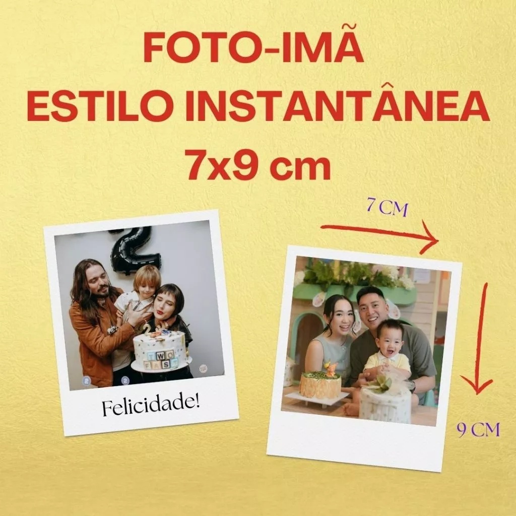 Foto Imã de Geladeira Foto Retro 9x7cm - Brindes Casamentos Batizados Chás de Bebe Presente
