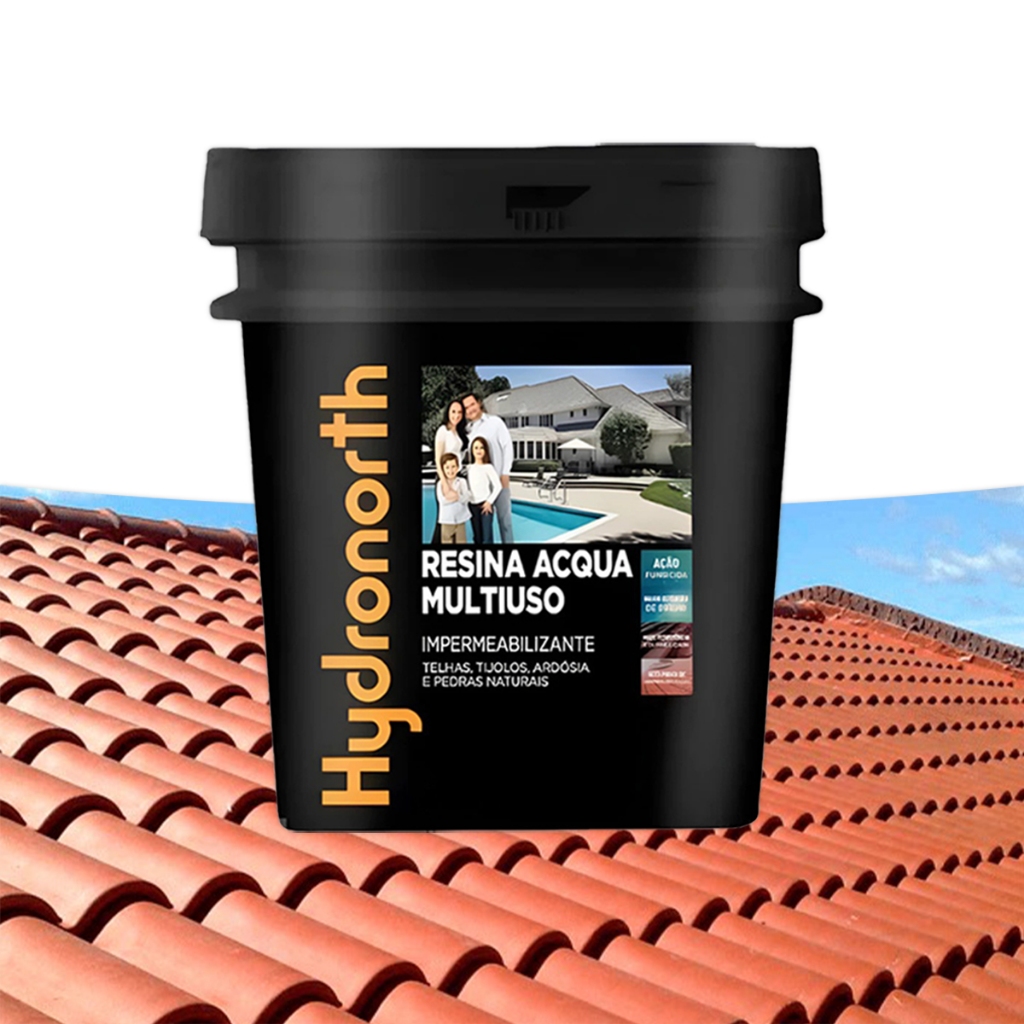 Resina Acrilica Multiuso Acqua Balde 3,6L Telhado Hydronorth — imagem 2 de 2