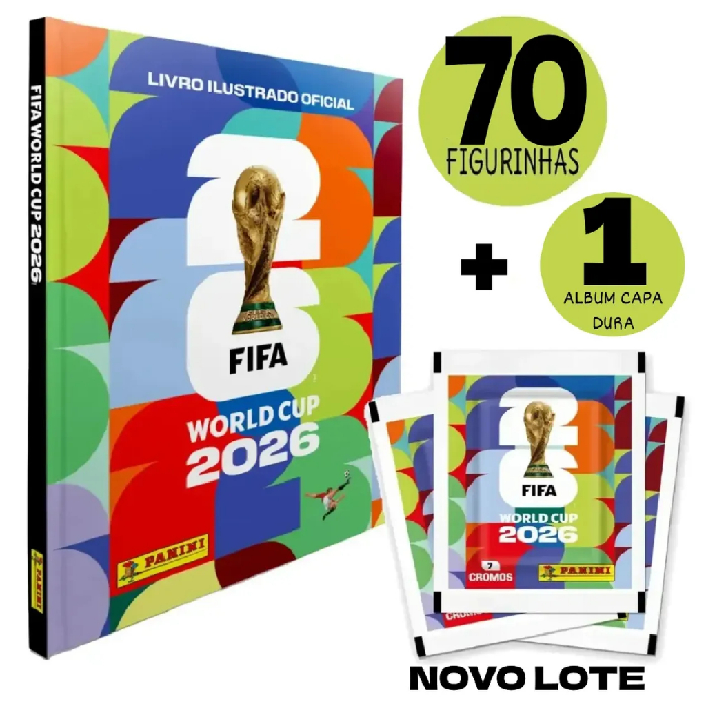 Álbum Oficial Copa Do Mundo FIFA 2026 Capa Dura + 7/21/35/70 Figurinhas Pacotes Colecionáveis Originais