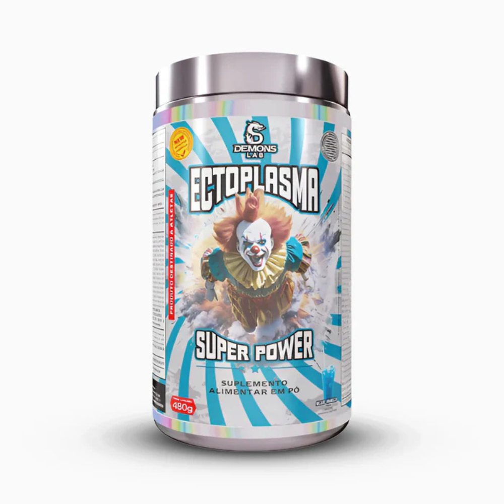 Pré Treino Ectoplasma Super Power 480g Demons Lab Sabor Blue Vanilha