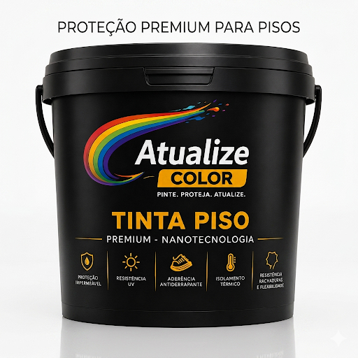 Tinta Piso Borracha Cimento Cerâmica Impermeabilizante Antiderrapante Interna/Externa 4KG/18KG/20KG