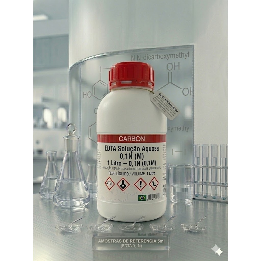 EDTA Solução Aquosa 0,1N (0,05M) 1 Litro