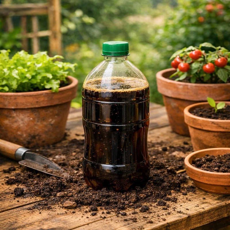 Chorume de Composteira Biofertilizante 100% Natural para Hortas e Jardins