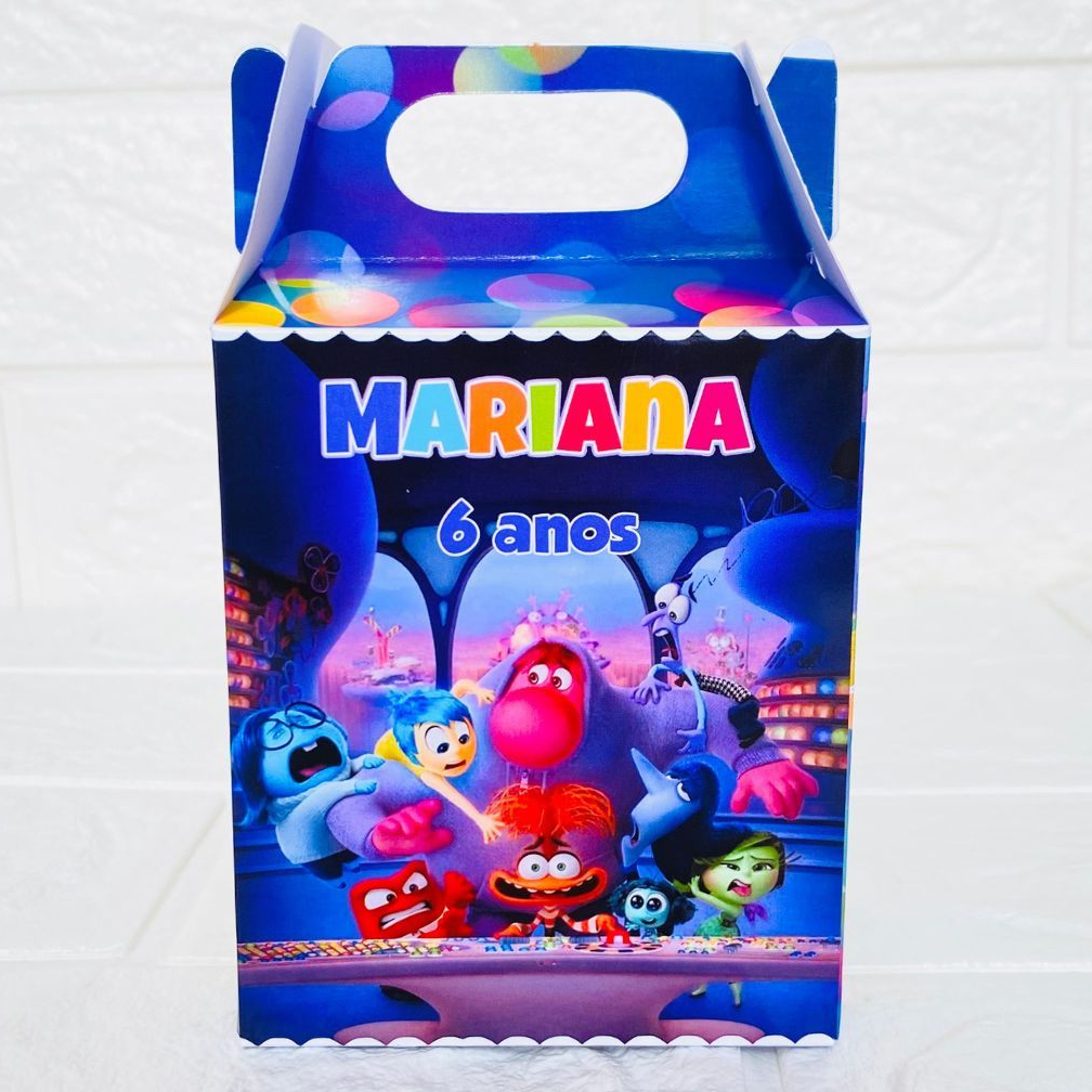 Caixa Maleta Personalizada Divertidamente 2 | Lembrancinha Festa Infantil Aniversário
