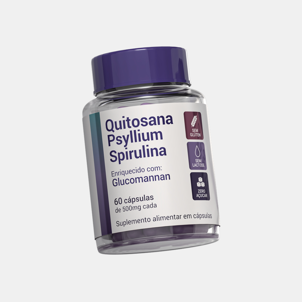 Fit Moun - Quitosana, Psyllium, Spirulina - Termogênico Natural