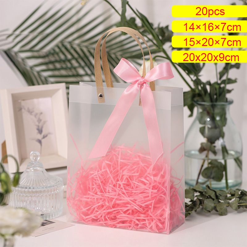 Back Field Kit 20 Bolsa Sacola Transparente Fosca 14*16*7cm/15×20×7cm/20x20x9cm