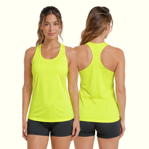 Regata Esportiva Femenina Feminina de Treino Corrida Academia Tecido Confortável Dryfit