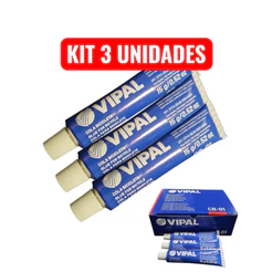 Cola Vulcanizante a frio CB-01 Bisnaga 15 gramas- VIPAL BIKE MOTO