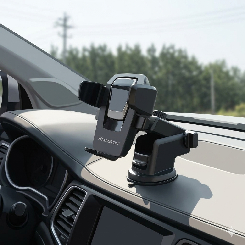 Suporte Celular Veicular H'Maston CJ-02 Ajustável e Prático