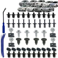 Kit 56 Presilhas Fixação Parachoque e Parabarro Linha Gm Agile Astra Kadett Spin Monza Onix Vectra